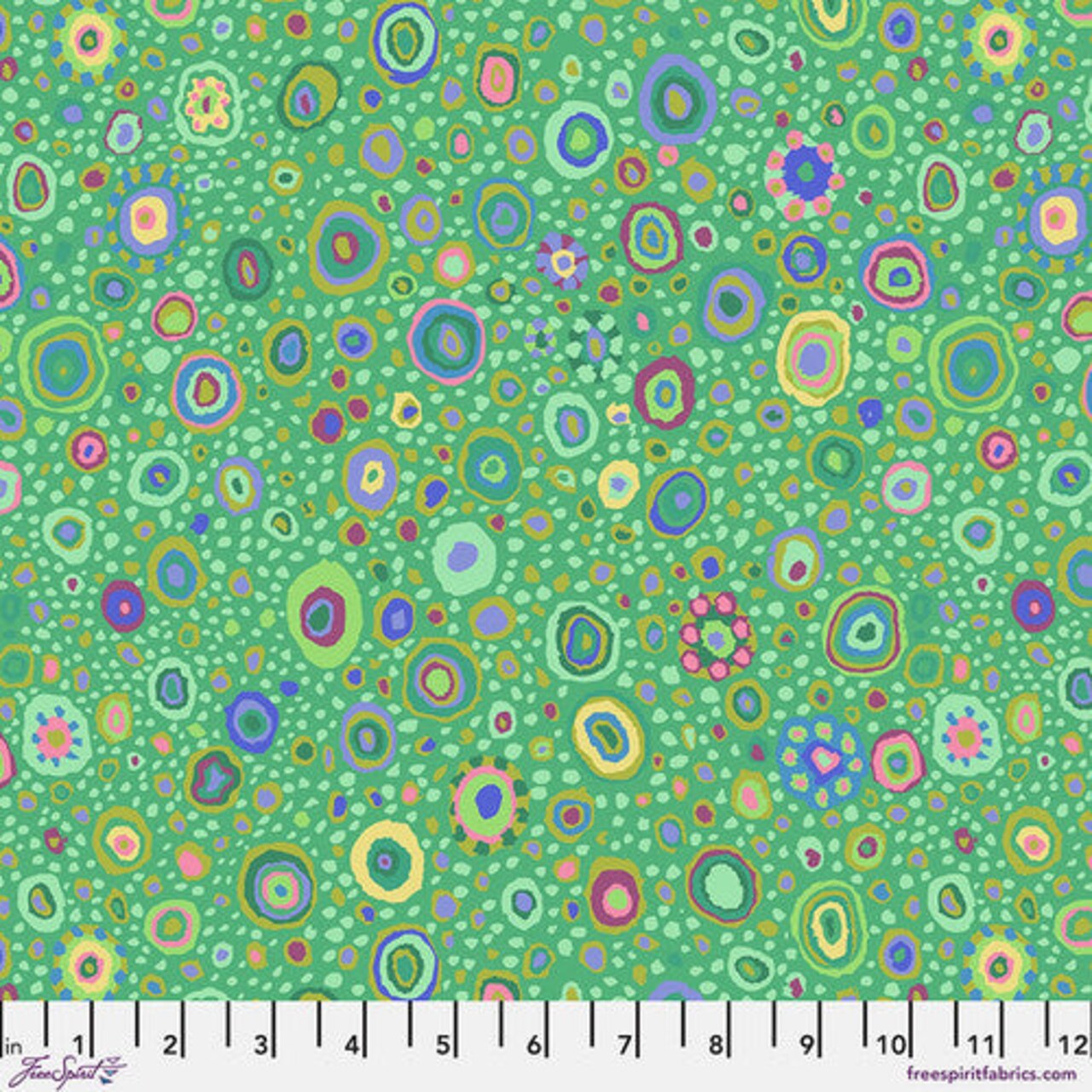 Fabric FreeSpirit Kaffe Fassett Emerald Roman Glass by the Quarter Yard PWGP001.EMERA